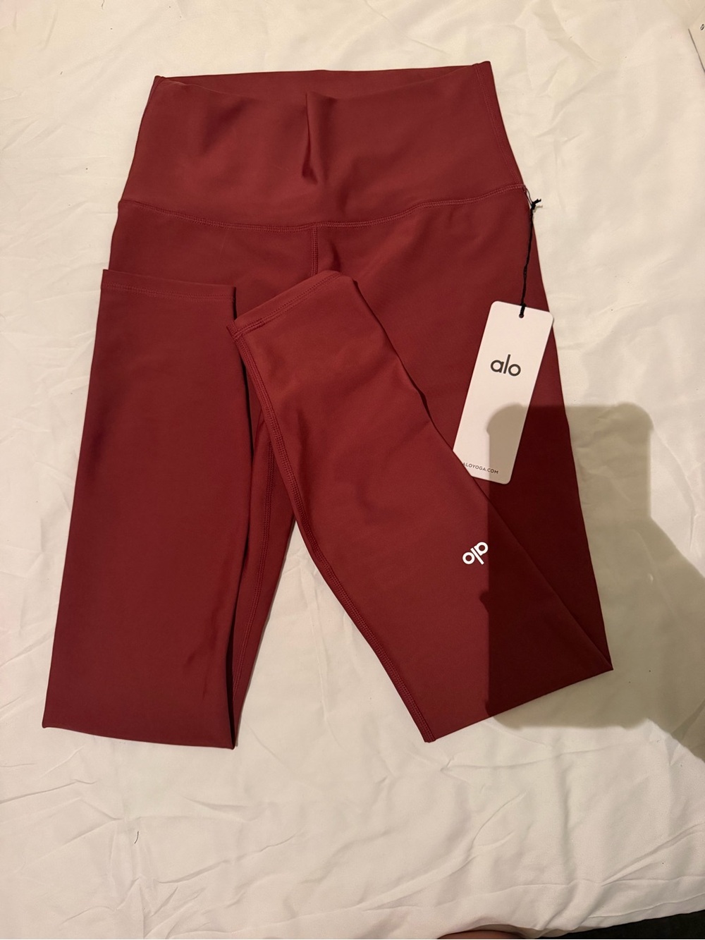 ALO Yoga Kids Leggings in Burgundy